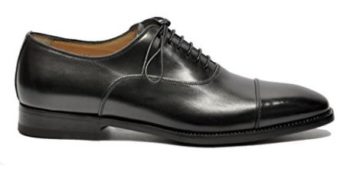 Santoni Men's MCDUP6981JB1VVINN01 Black Leather Lace-Up Shoes